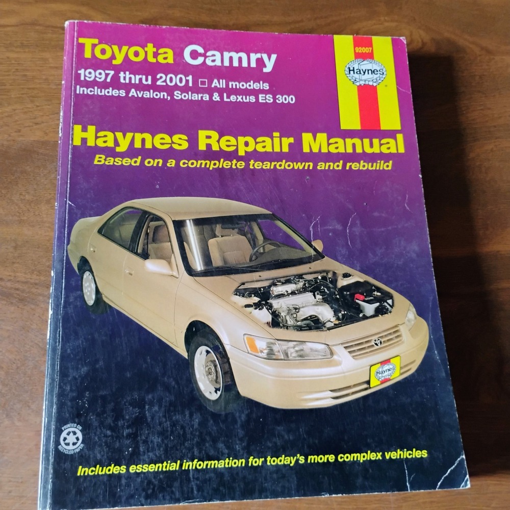 Haynes Toyota Camry Workshop Repair‎ Manual 1997-2001 Avalon Solara Lexus ES 300
